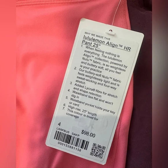 Lululemon Align Legging Pant 25” - Picture 3 of 3